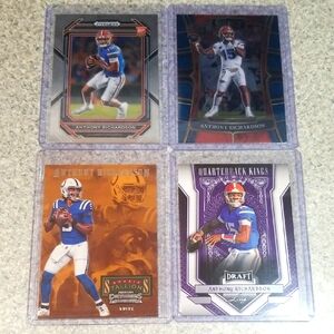 Anthony Richardson Football Trading Cards  Rc Lot.